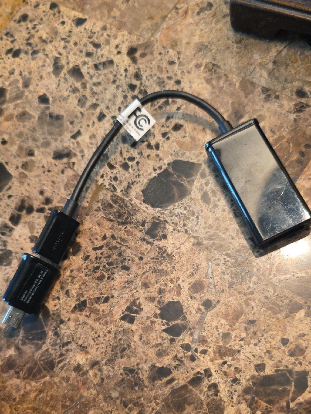 Black HDMI to VGA Adapter Cable